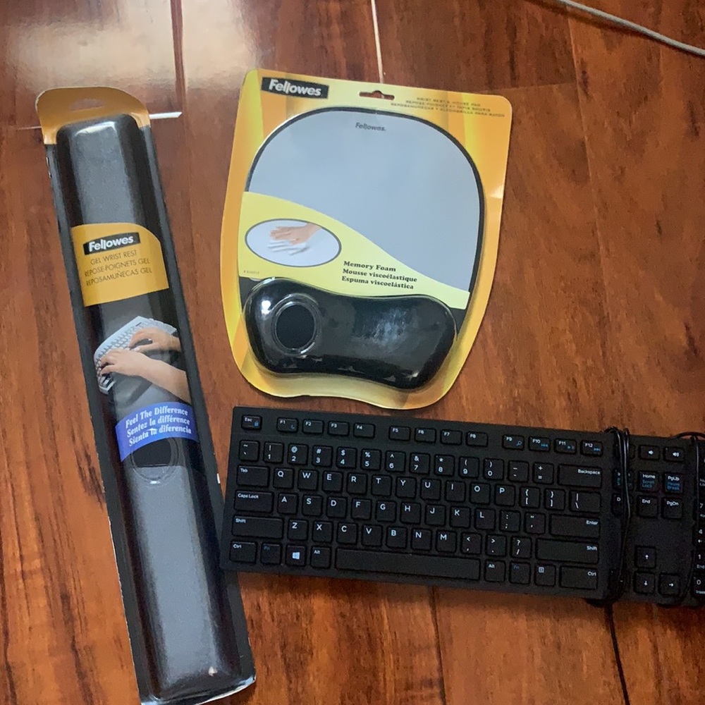 Work From Home Essentials- Keyboard+mouse pad+more